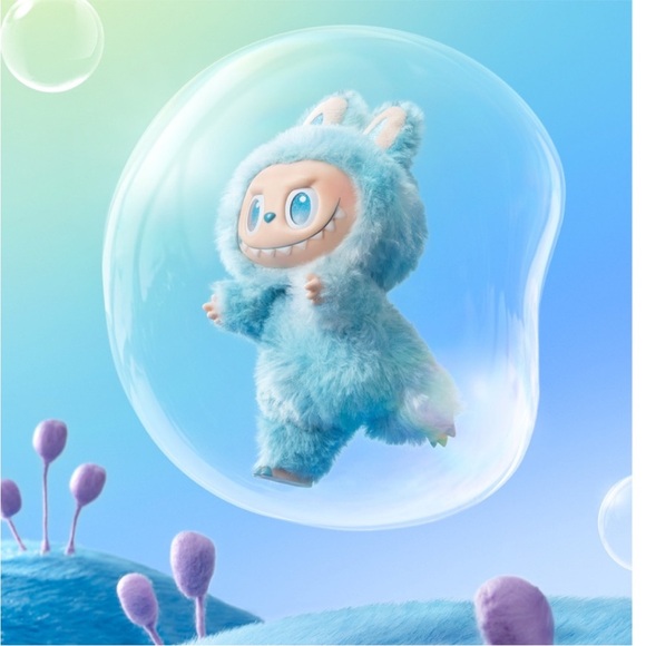 Pop Mart Big Into Energy The Monsters Labubu Vinyl Plush Pendant Hope - Picture 1 of 6